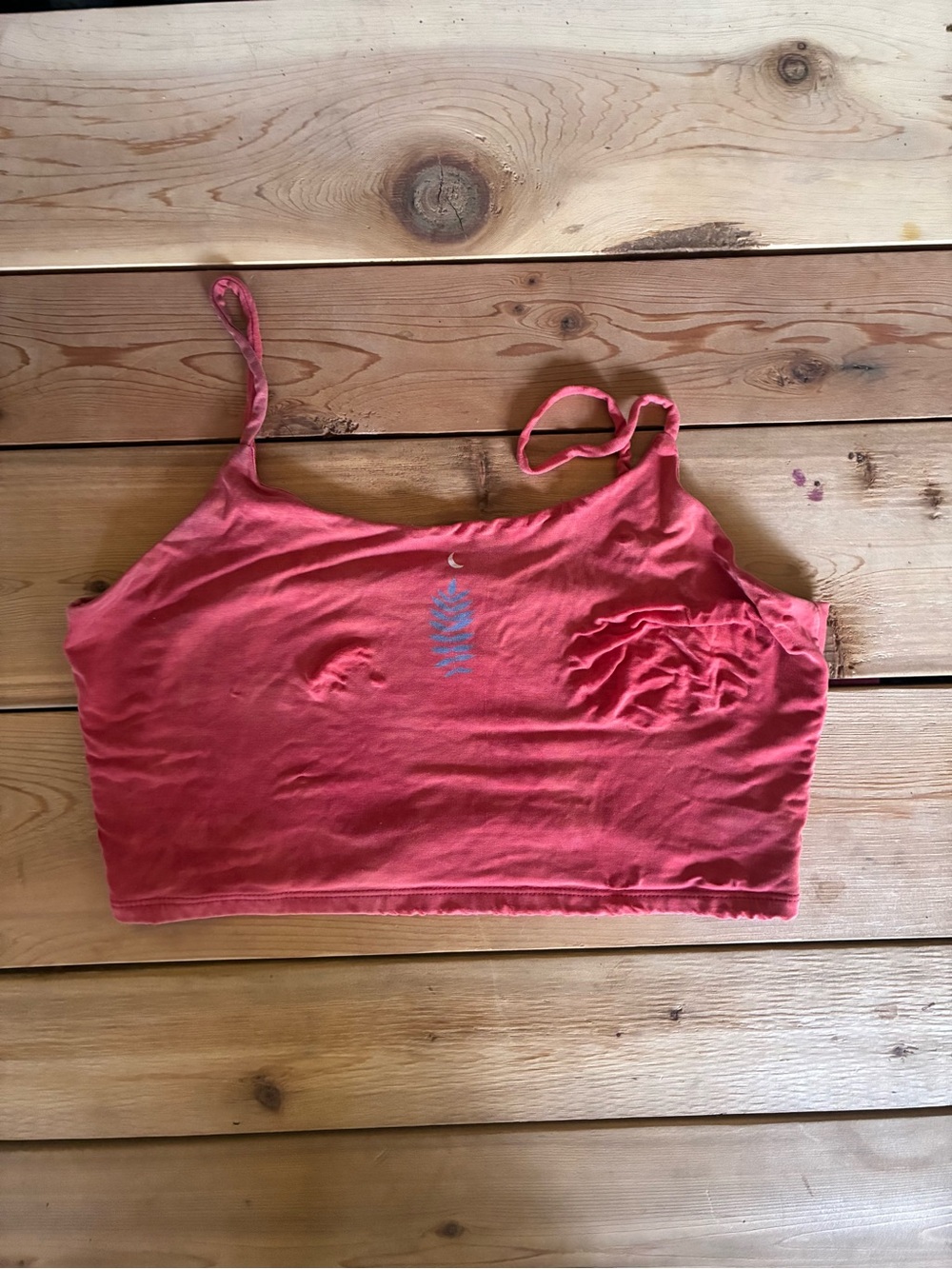 Purusha People Women’s Pink Cropped Cami Tank Top